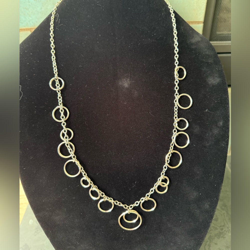 Silver Circle Necklace